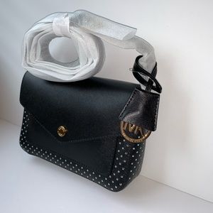MICHAEL KORS Greenwich Flap Crossbody Leather Bag